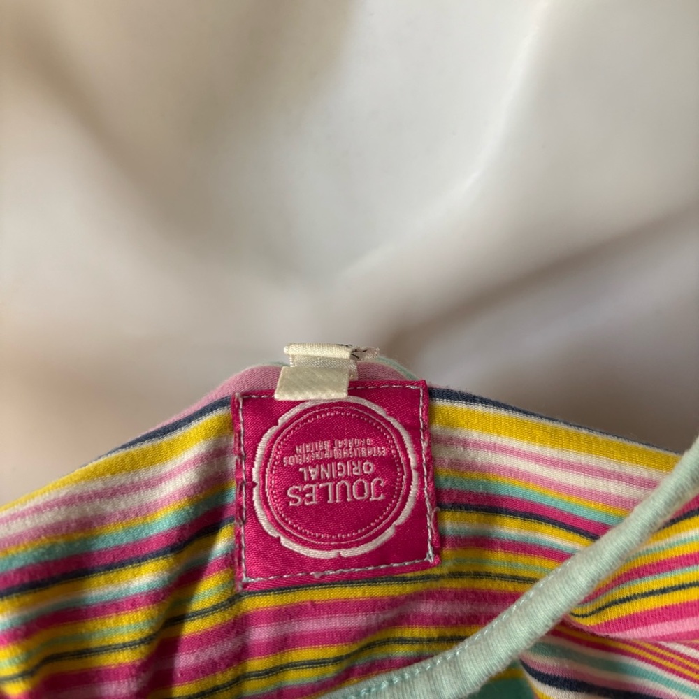 Joules Original Women’s 10 Striped Preppy Tank Top Colorful - Picture 5 of 8